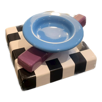 Blue squash ashtray by maria sanchez limited edition - memphis milano