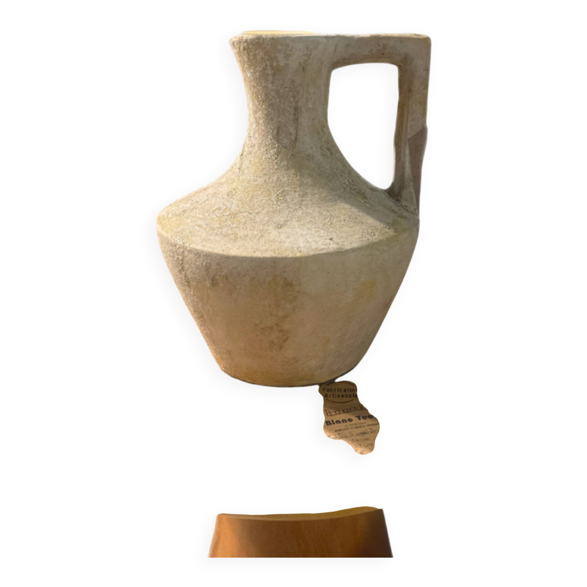 Smooth terracotta vase