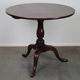 Round antique English oak tilt-top table with wonderful colors