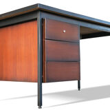 Office by Florence Knoll edited and signed Knoll circa 1950 black lacquered
