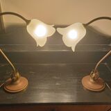 Pair of art nouveau style lamps