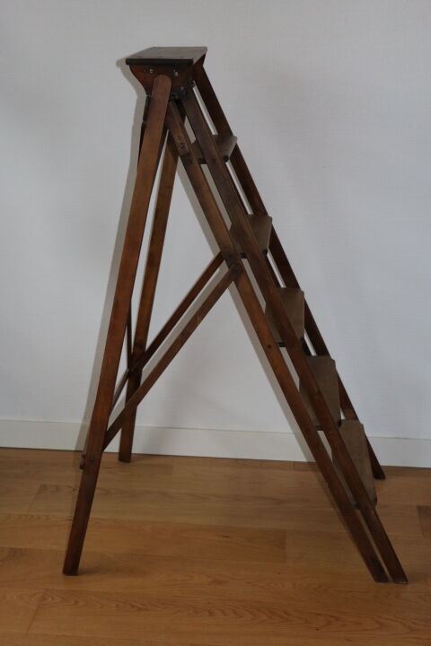 Davos solid oak library ladder
