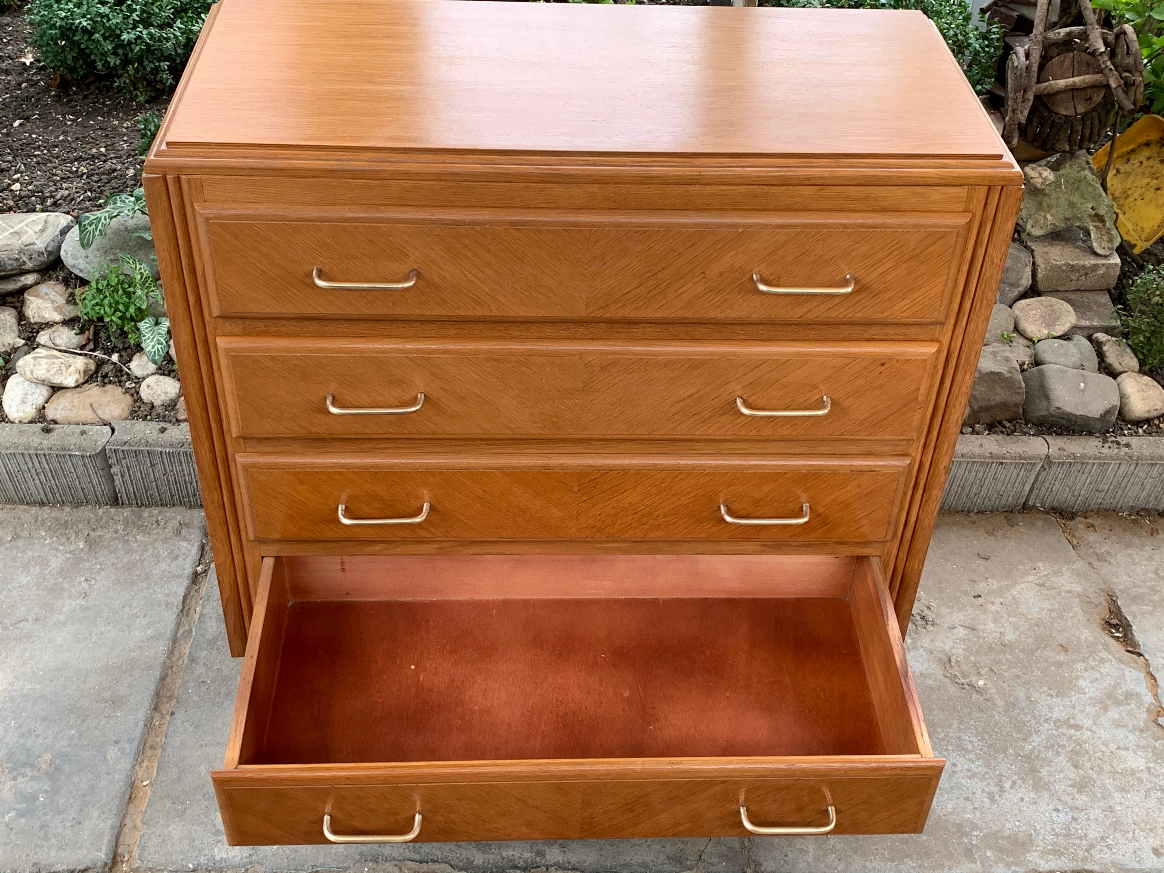 Vintage compass feet dresser