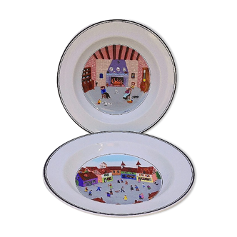 Pair hollow plates Villeroy & Boch Laplau