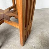 1930s star-inlaid side table