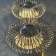 Pair of vintage design spring lamp wall lights from the 70s