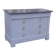 Antique 4-drawer chest of drawers, Gustave grey, 3 dark grey marble