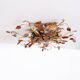 Wonderful gilded florentine flush mount light by Banci Firenze 1970s Italy