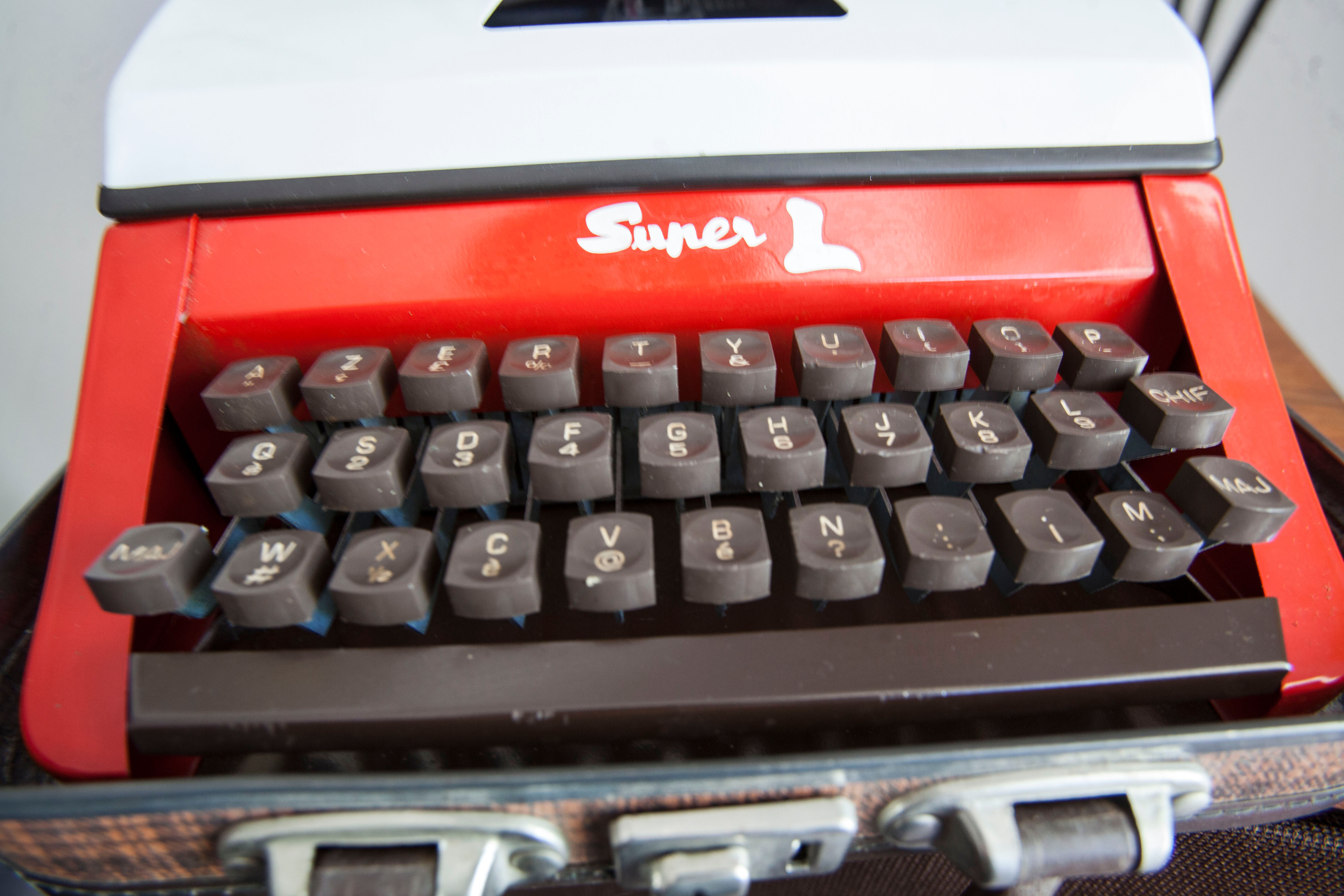 Machine à écrire enfant Lilliput rouge Selency