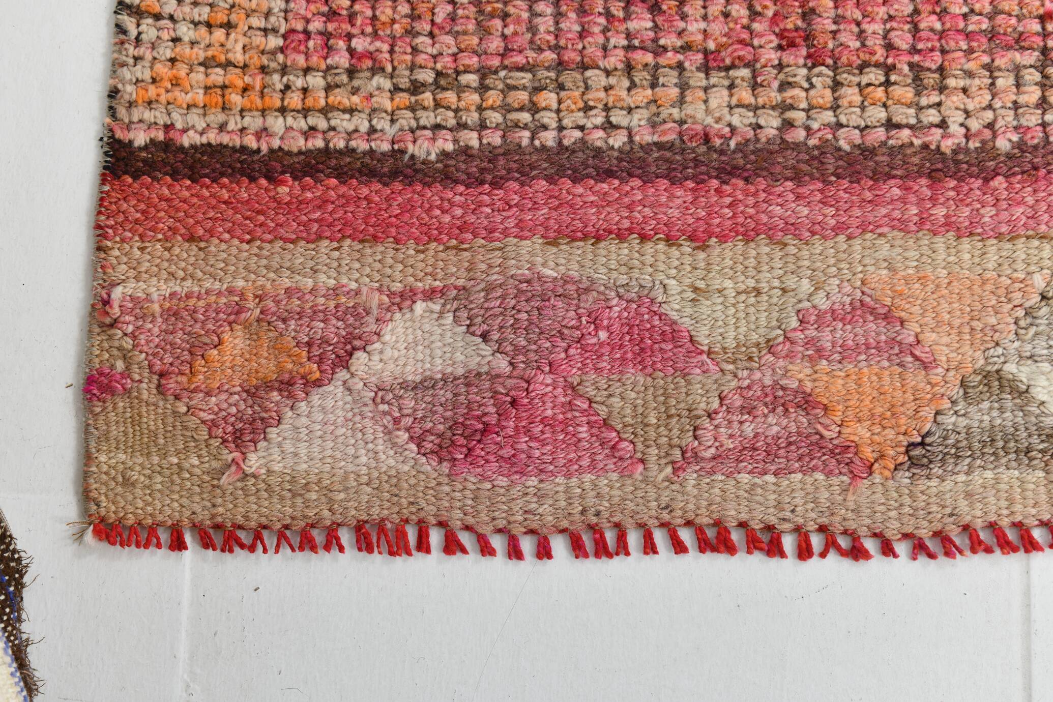 3x10 Turkish Red & Orange Vintage Runner Rug, 90x295Cm