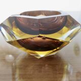 Cendrier Sommerso Murano, design d'Alessandro Mandruzzato, années 70