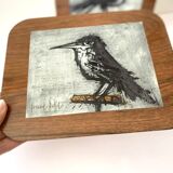 Birds trivet by Bernard Buffet vintage