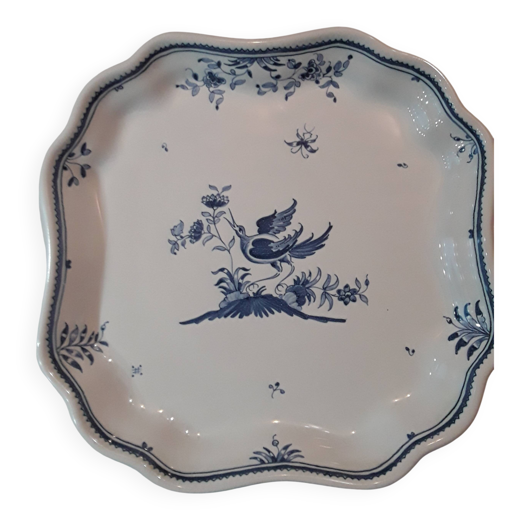 BONDIL square plate, Moustiers