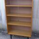 Bibus bibliothèque vitrée en placage de chêne clair H 134 cm