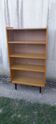 Bibus glass library in light oak veneer H 134 cm
