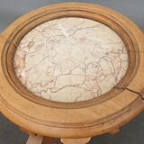 Sellette Art Nouveau Poirier and pink marble