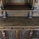 19th-century walnut buffet with two bodies.