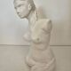 Sculpture plaster statue in the academic style representing the Venus de Milo Signed Dom