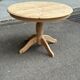Table de repas ronde extensible en bois massif brut