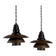 Pair of 1930s Poul Henningsen pendants in patinated Copper model 2/2