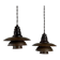 Pair of 1930s Poul Henningsen pendants in patinated Copper model 2/2