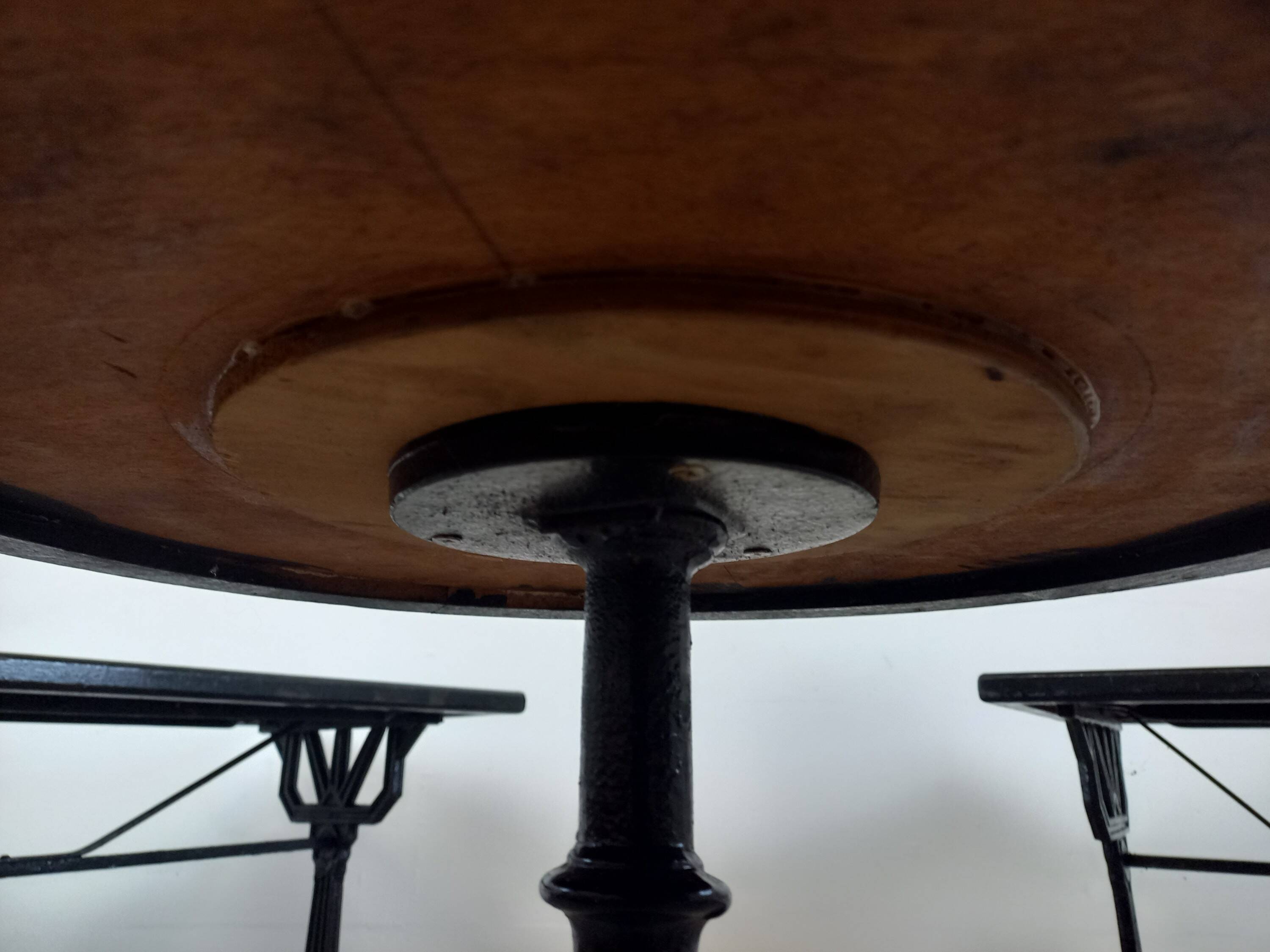 Parisian bistro pedestal table