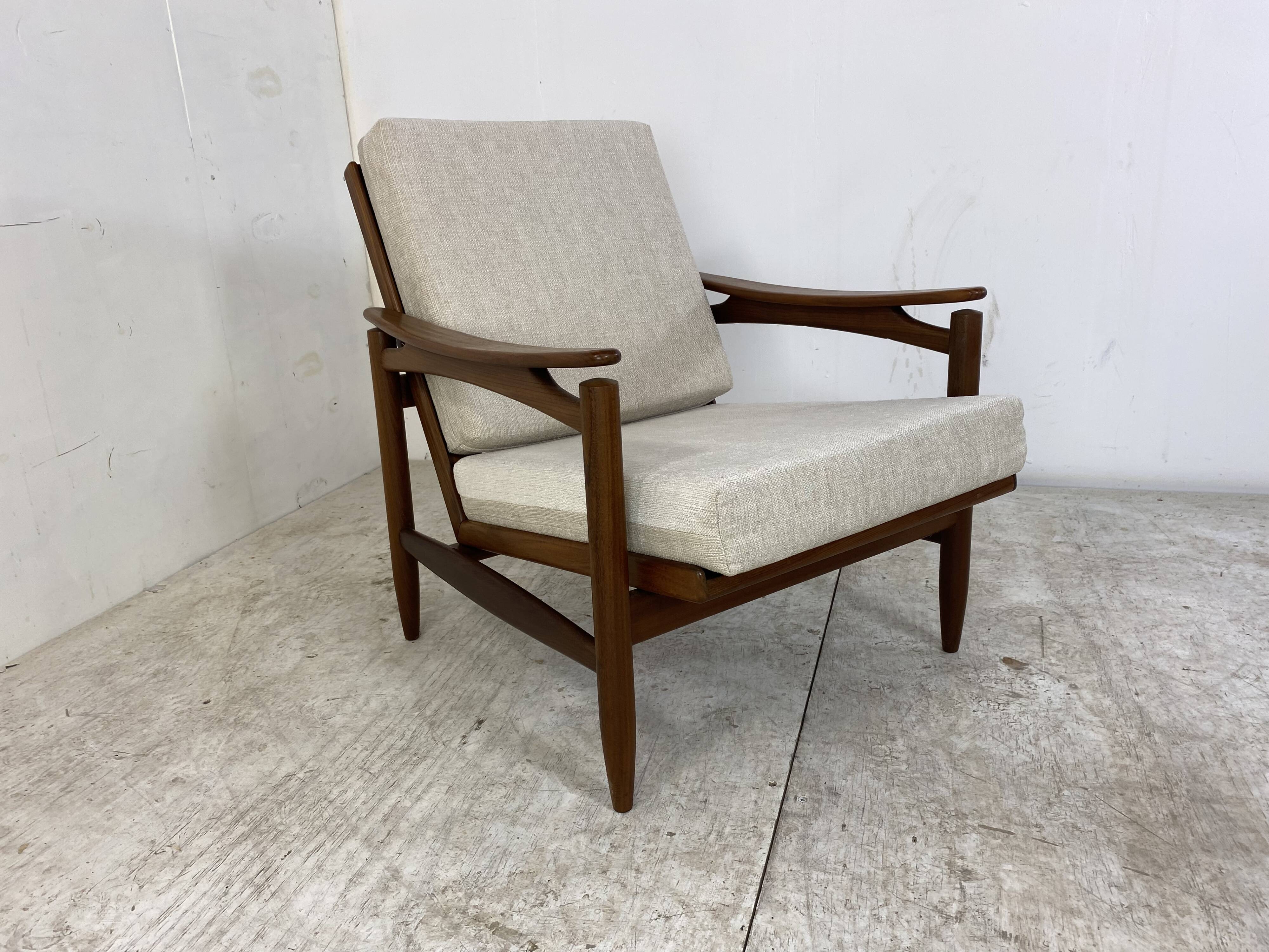 Vintage Danish Style Teak Mid-Century Set of 2 Chairs, 1950s
