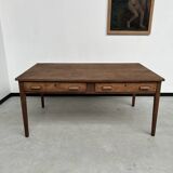 Vintage farm table with 2 large drawers