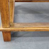 1930s Restored Antique Oak Table, Czechoslovakia