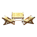 Garden furniture 3 rooms Pierre Beguet 70s