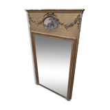 Old overmantel mirror