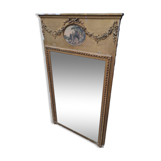 Old overmantel mirror