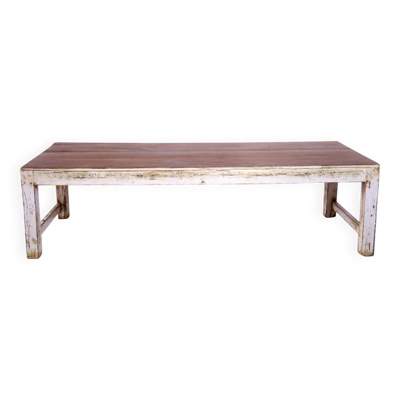 Table basse ancienne en teck birman