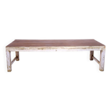 Antique Burmese teak coffee table