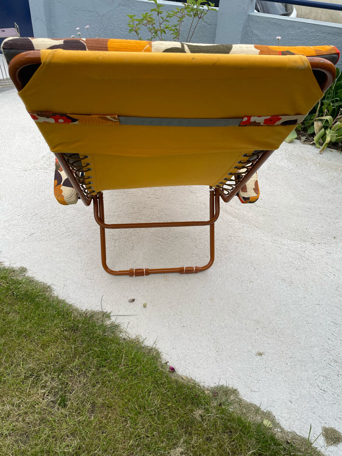 Deckchair chaise longue year 70