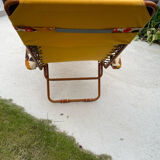 Deckchair chaise longue year 70