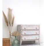 Patinated vintage chest of drawers