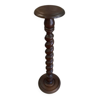 Sellette colonne bois massif tourné 1940