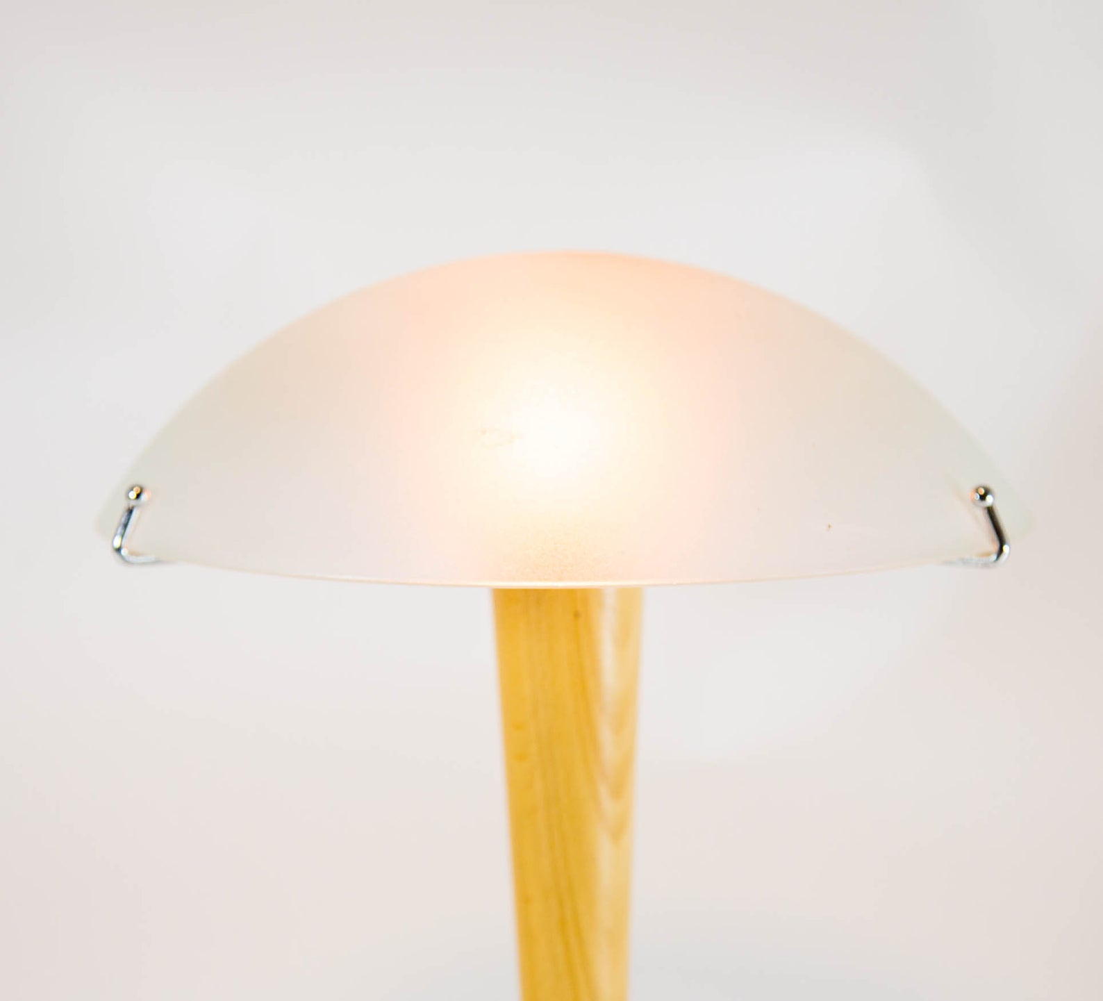 Vintage mushroom lamp| spatial age design | engraved glass