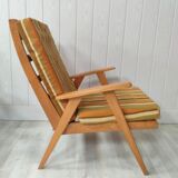 Pair of compass foot chairs