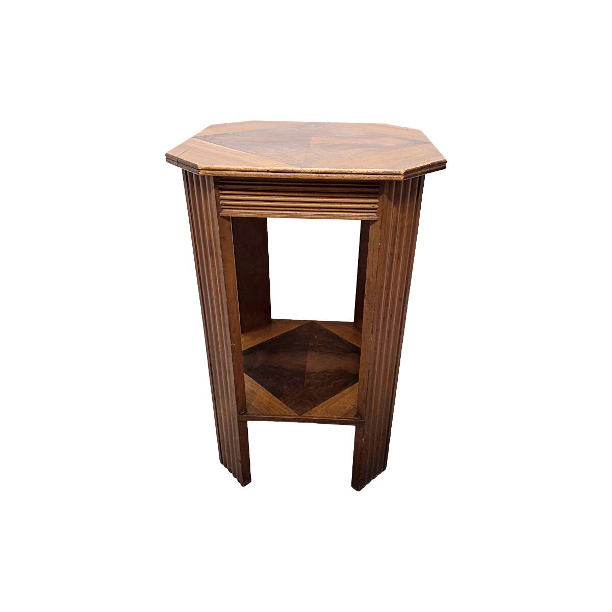 French Art Deco Octagon Side Table, 1930s