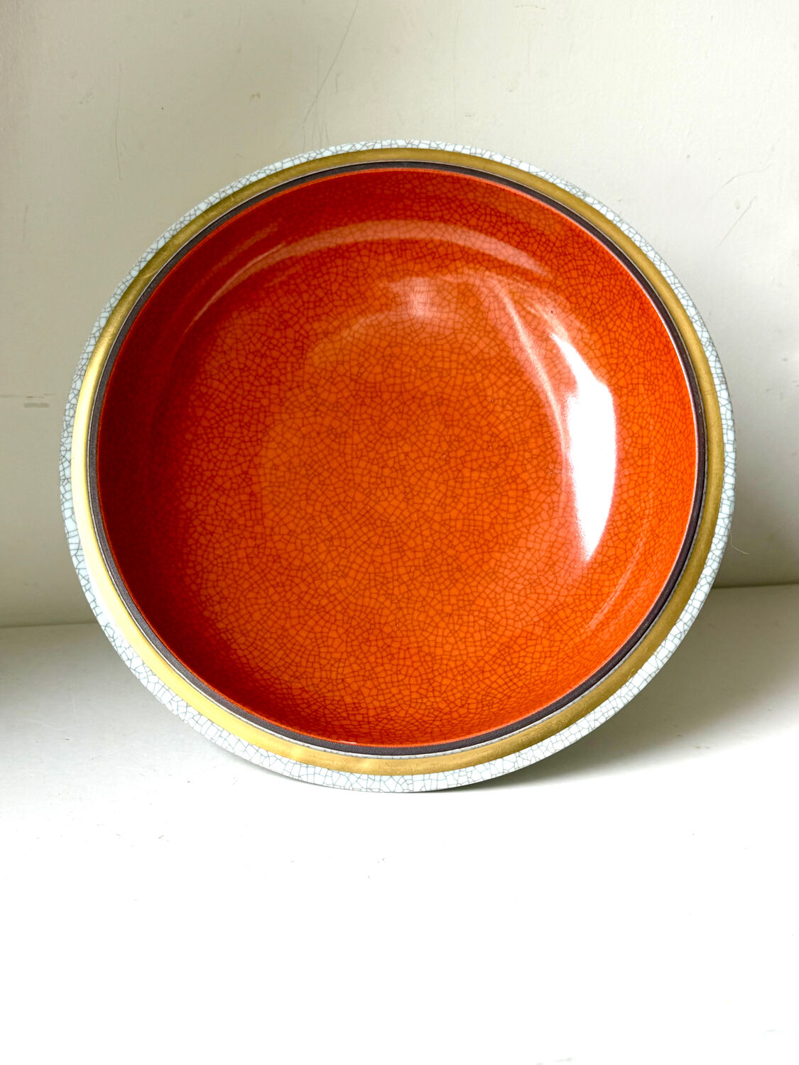 Royal Copenhagen  Porcelain crackle ware designed by Thorkild Olsen