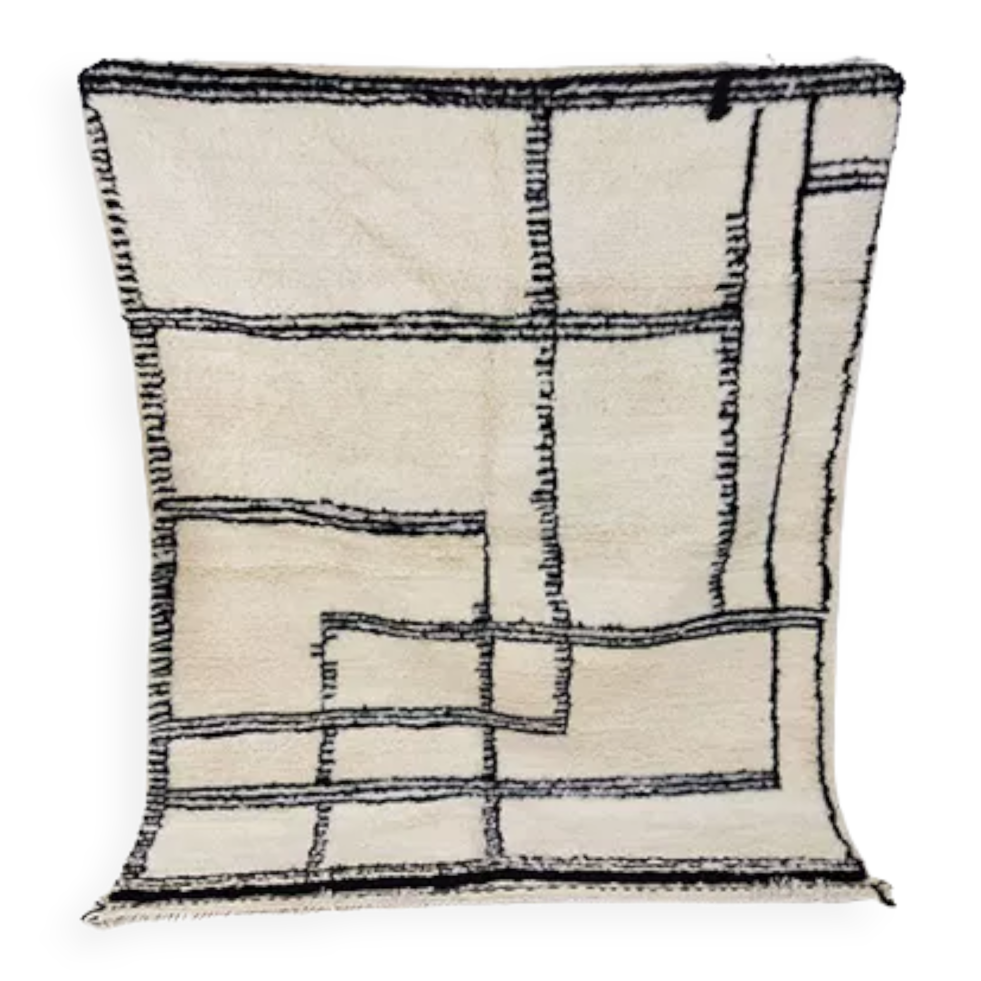 Handmade moroccan berber carpet 213 x 147 cm