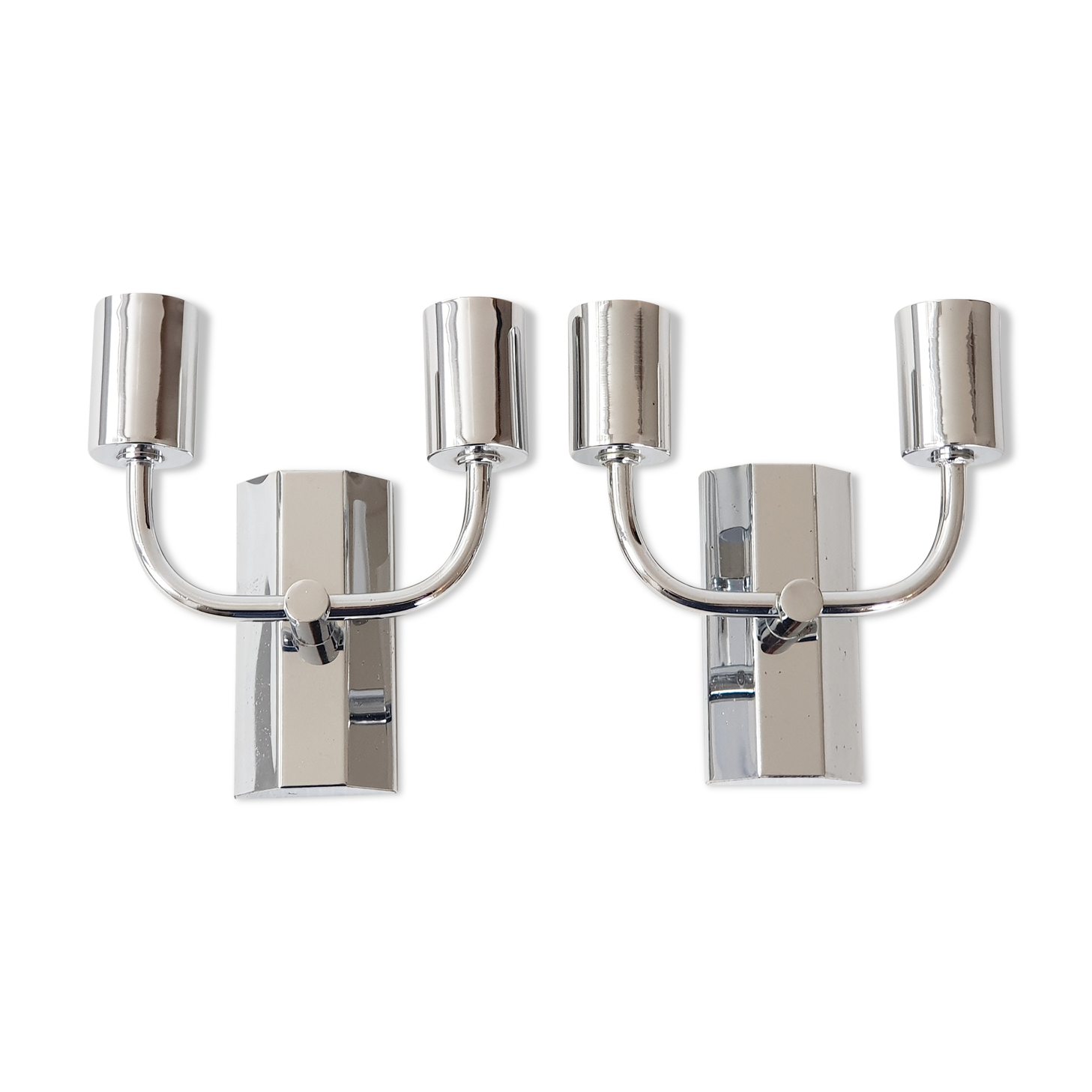 Pair of vintage wall sconces, 70s