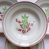 Set de 4 assiettes creuses en porcelaine