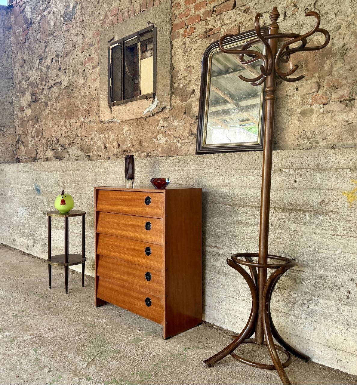 Vintage teak shoe cabinet – 1960s