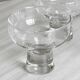 6 clear glass cups
