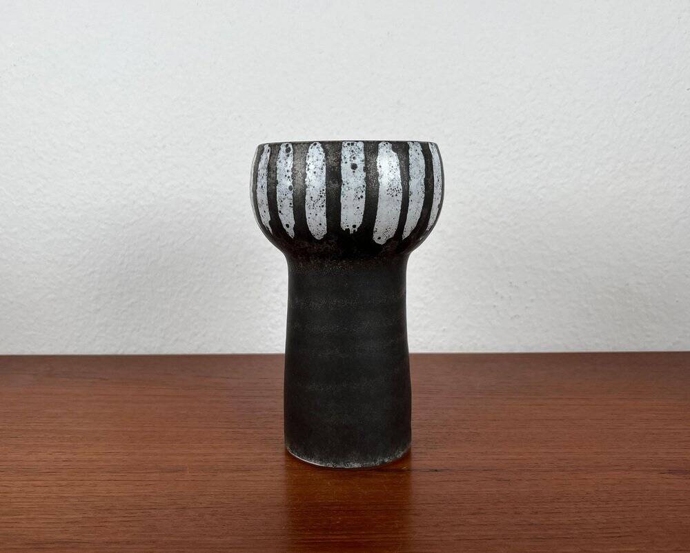 Vintage East German studio vase GDR mid-century by Erhard Goschala, 1960s.