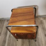 Bauhaus chromed nightstand by Robert Slezak