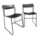 2 Italian chairs Full Metal - 1980